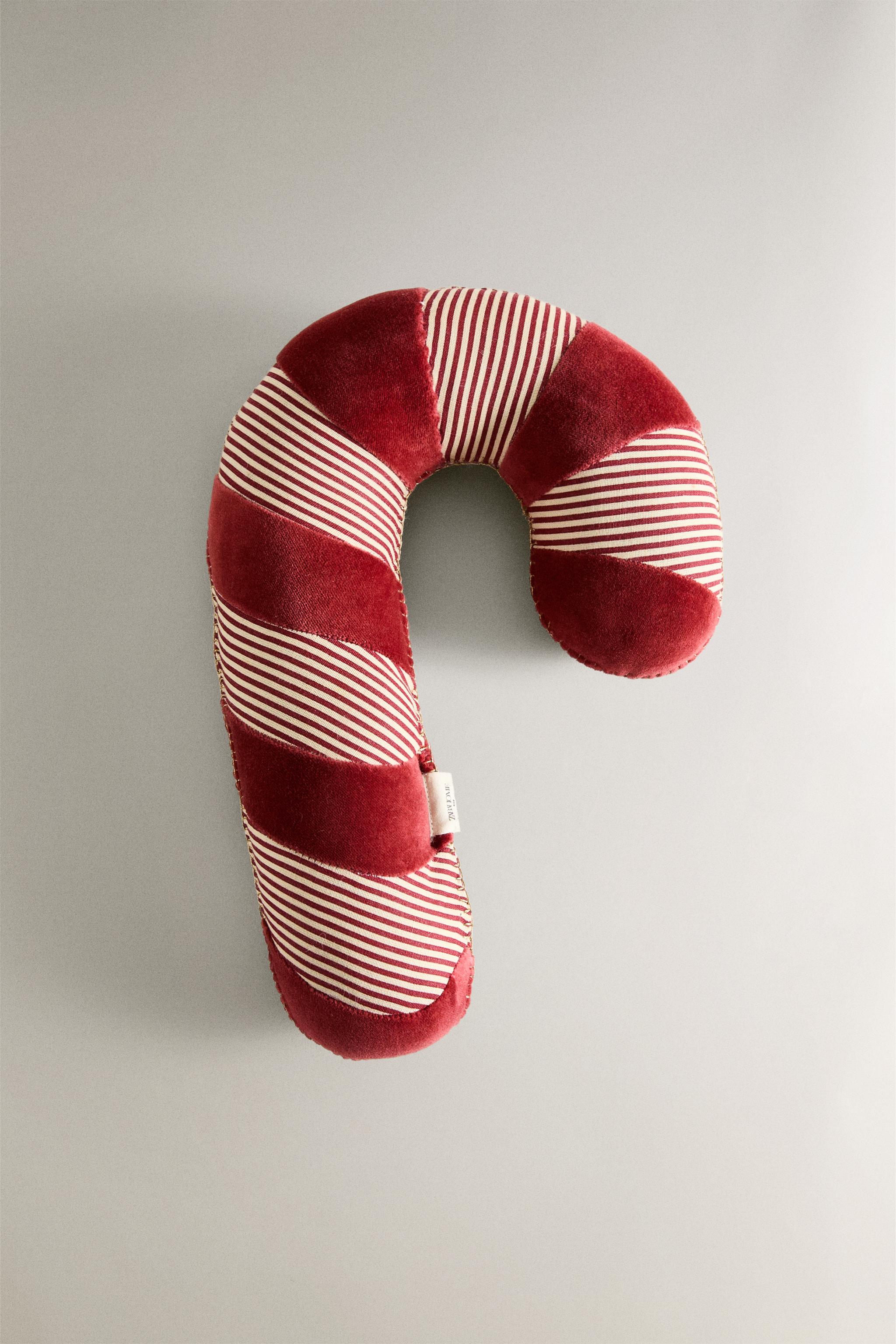 COUSSIN POUR ENFANT BÂTON DE NOËL